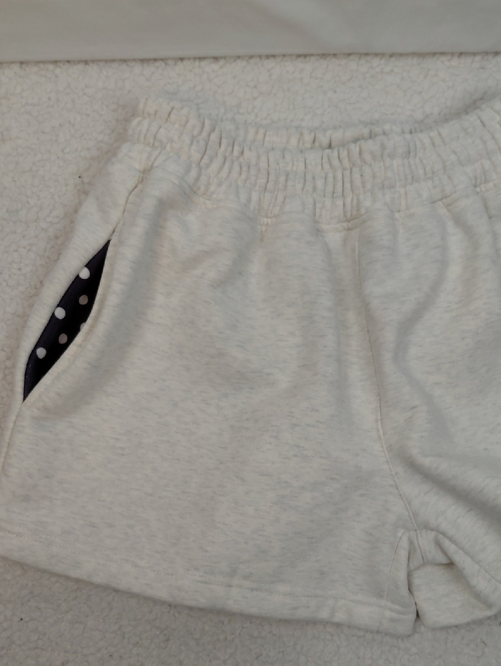 Mitch Flippo Sweatshorts‎ Women's Size Medium Polka Dot Pocket Lining
